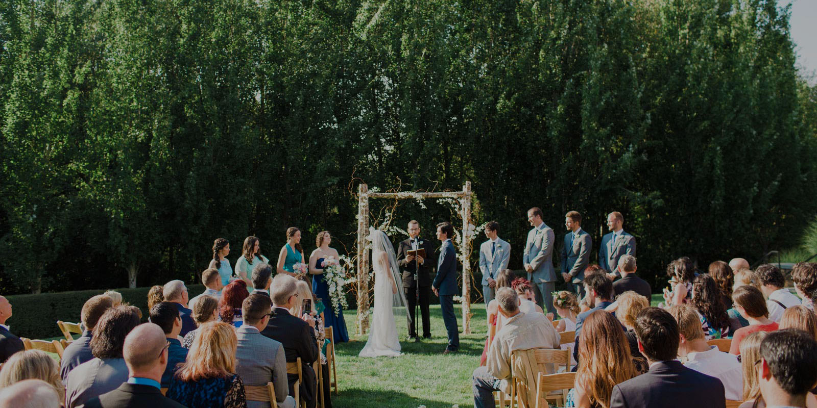 wedding on the lawn